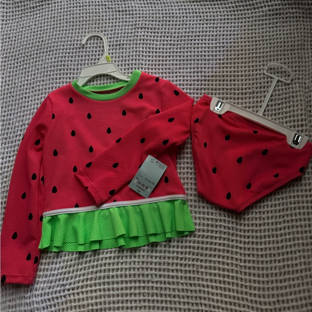 Girls watermelon bathing suit
